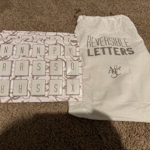 Reversible Letters Set with Storage Bag